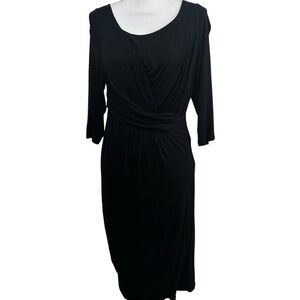 THE VANITY ROOM LARGE BLACK LONG SLEEVE DRESS BRAND NEW WITH TAGS